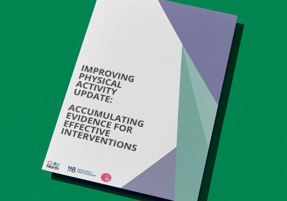 Cover image for the report update entitled Improving physical activity update: Accumulating evidence for effective interventions.