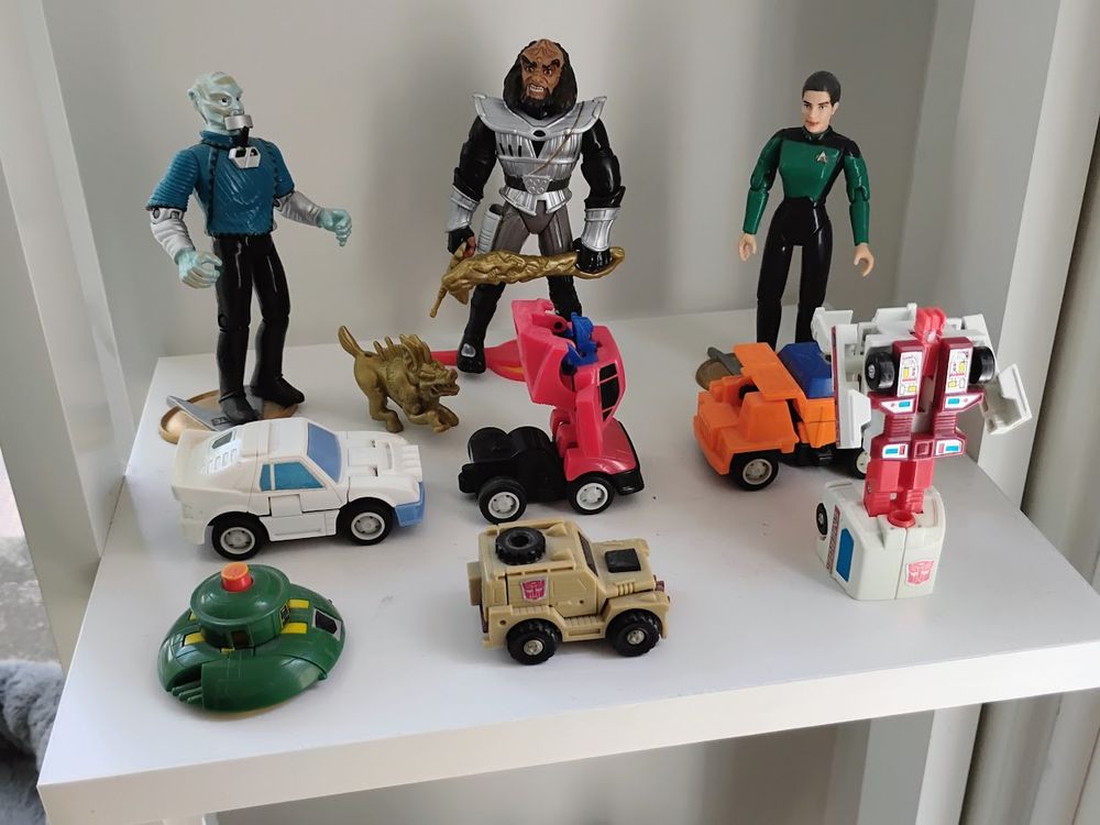 Star Trek and Transformers toys