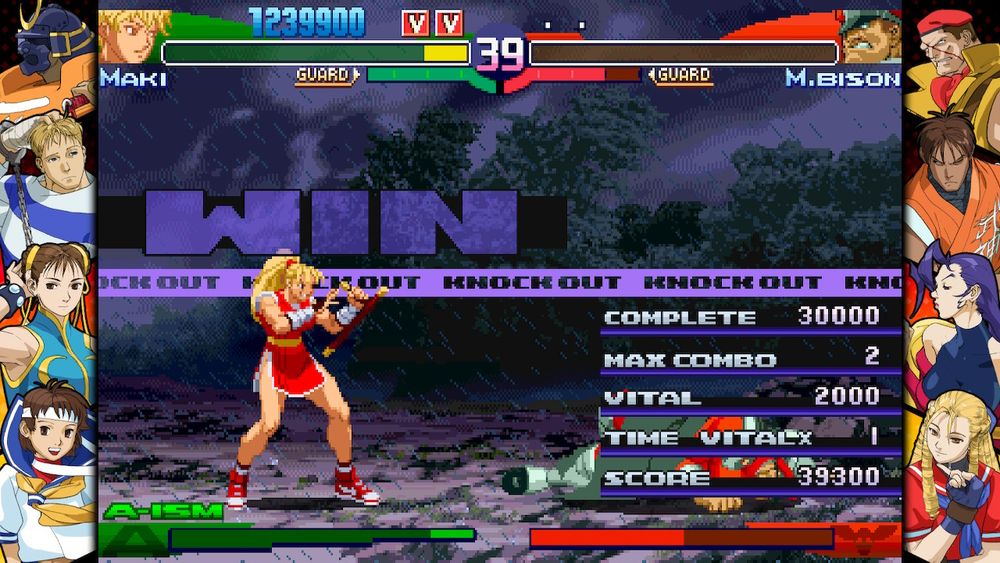 Maki defeats M-Bison