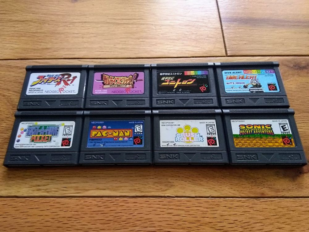 Various Neo Geo Pocket games.