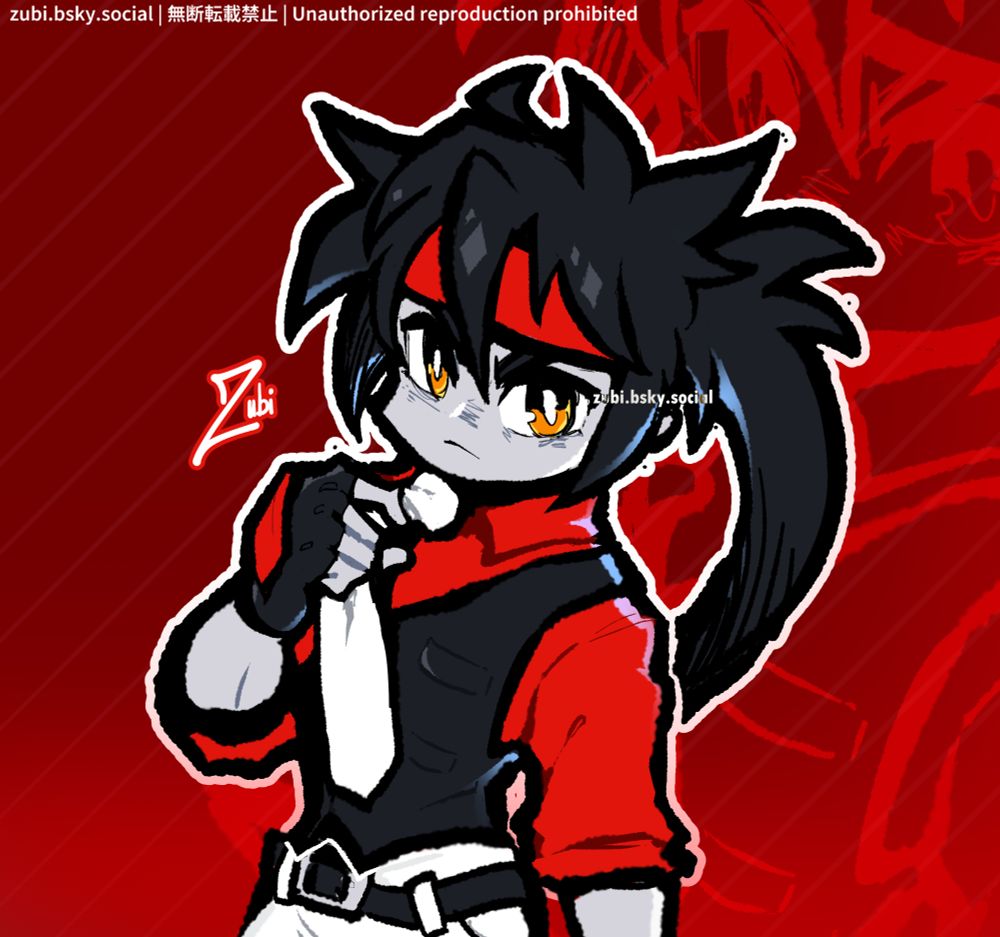 Sol Badguy drawn in a suit