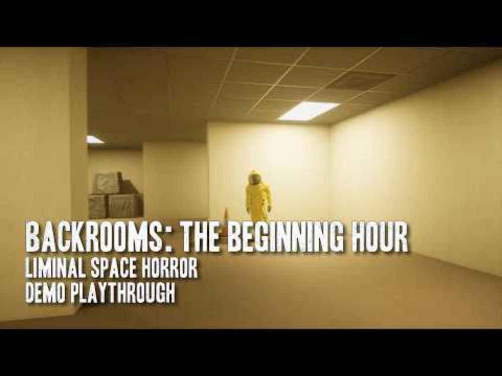 Backrooms: The Beginning Hour | Demo Playthrough with No Commentary Gameplay | Liminal Space Horror