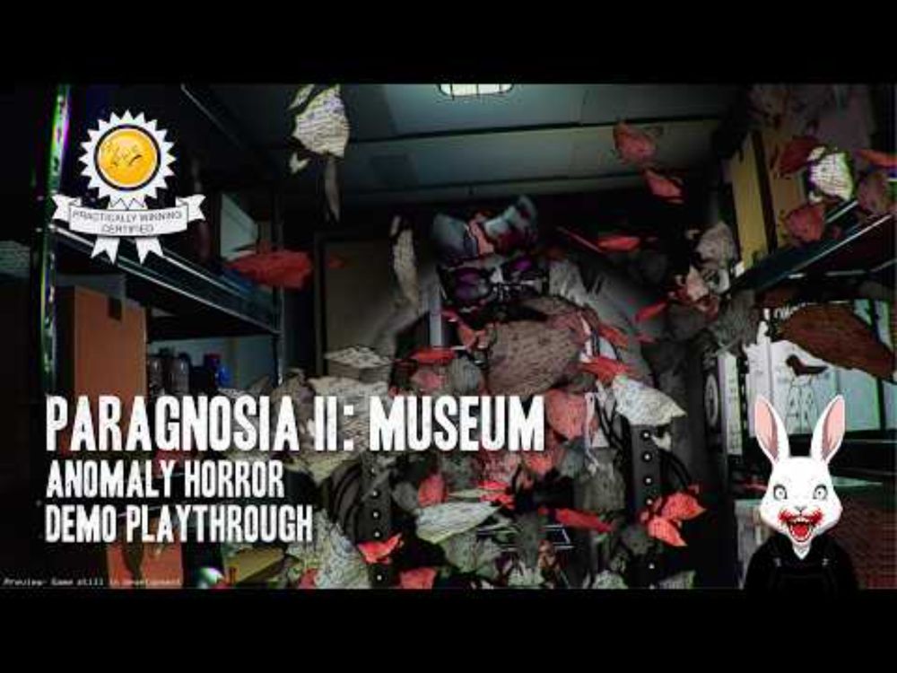 Paragnosia II: Museum with SFR the Rabbit | Demo Playthrough with No Commentary | Anomaly Horror
