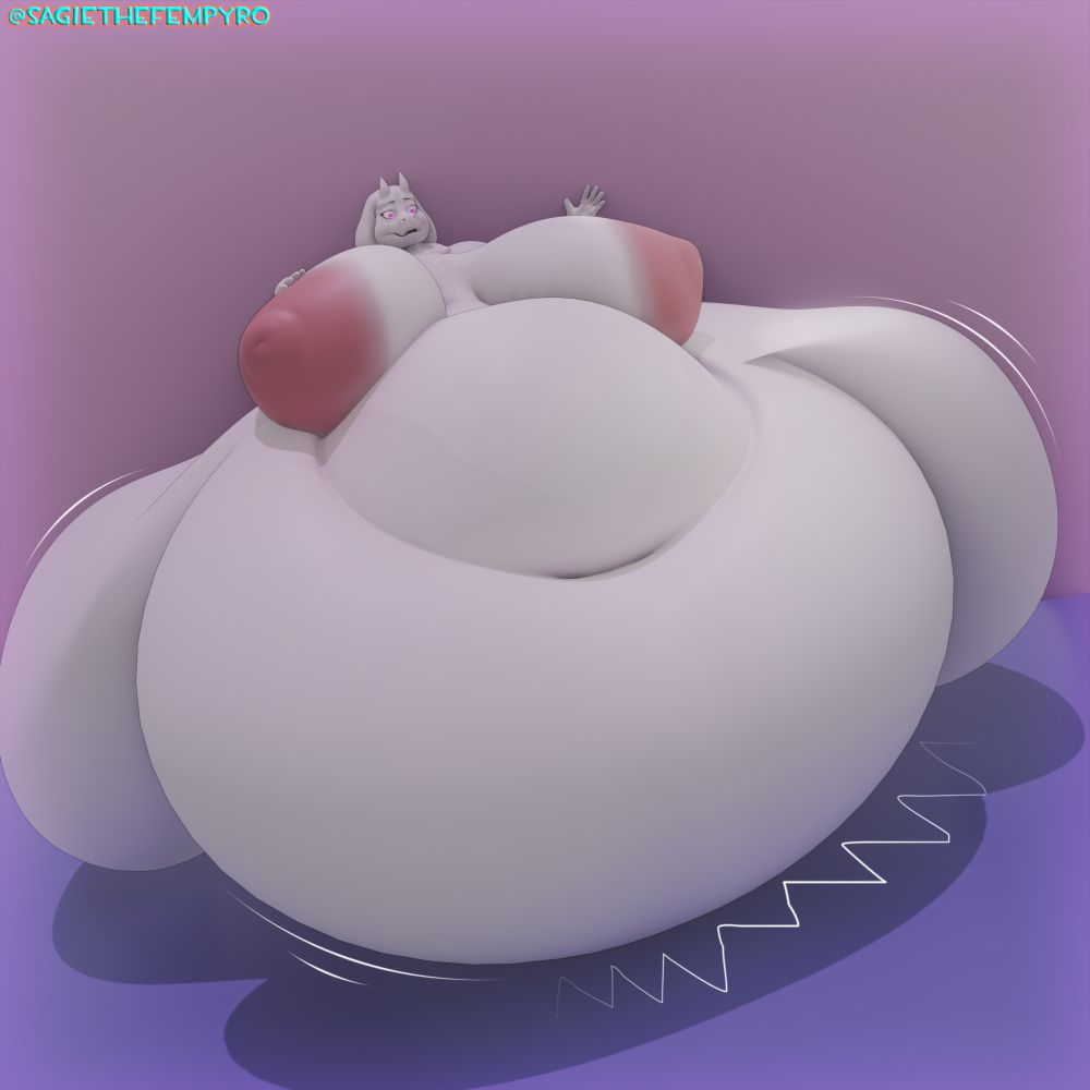 Gigantic Toriel, due to someone messing with the Game's Code.