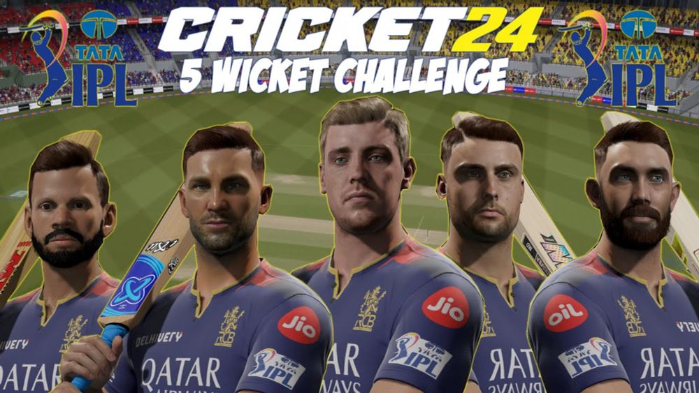 I Play IPL with Only 5 Wickets on Cricket 24