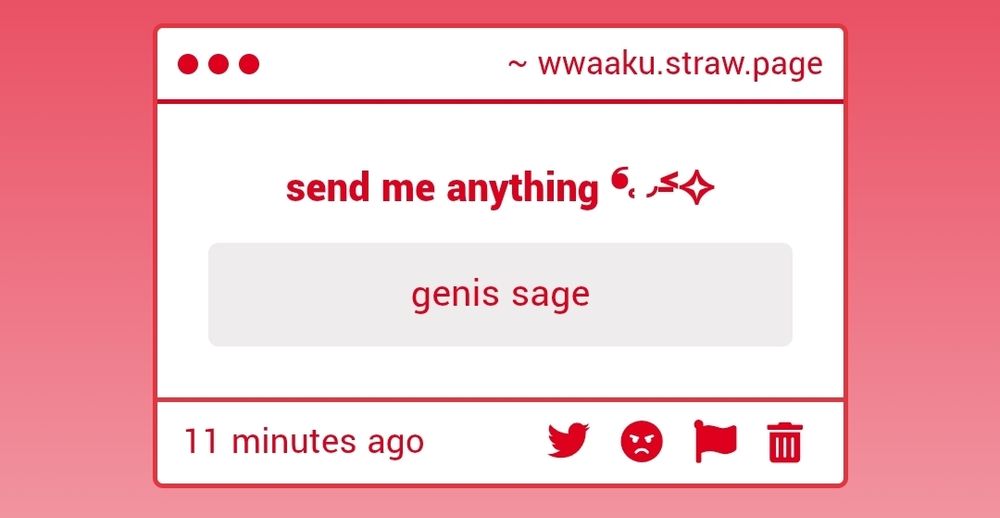 strawpage ask — genis sage