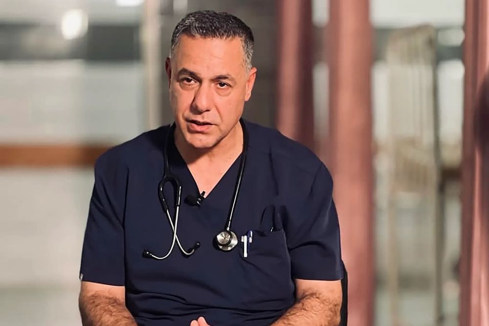 a picture of doctor Hussam Abu Safiya