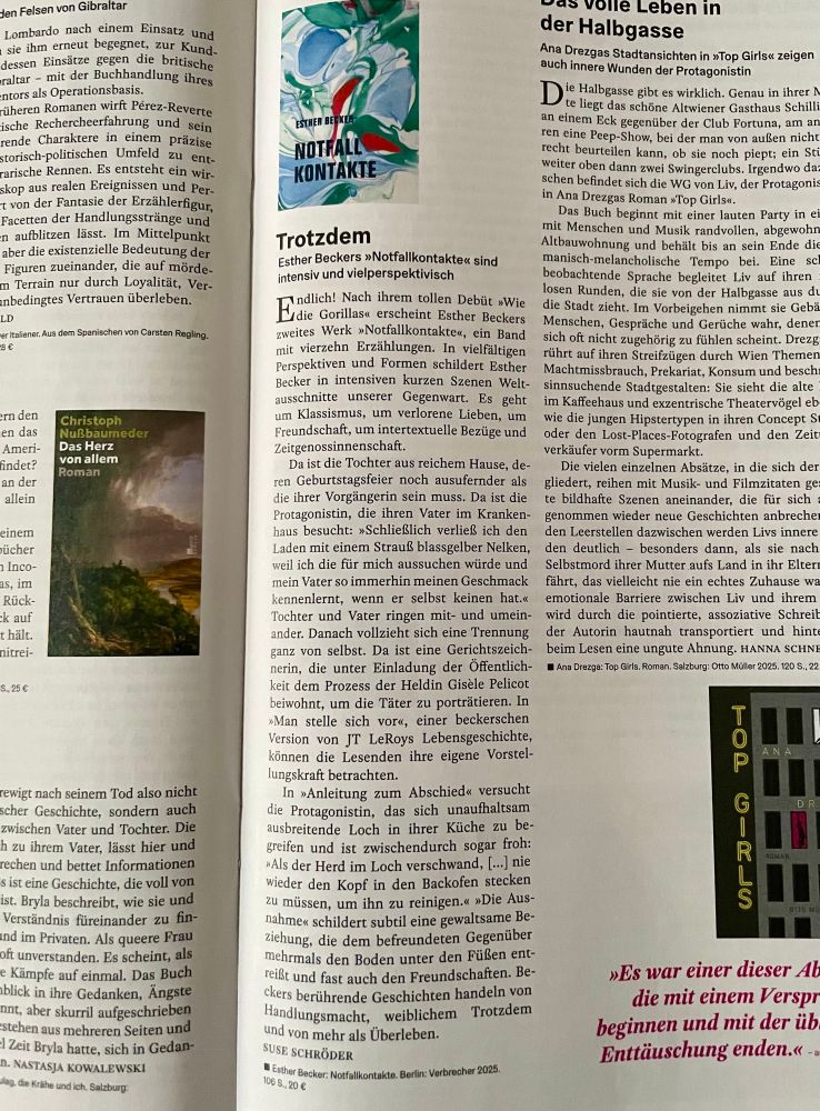 Foto der Rezension im Magazin 