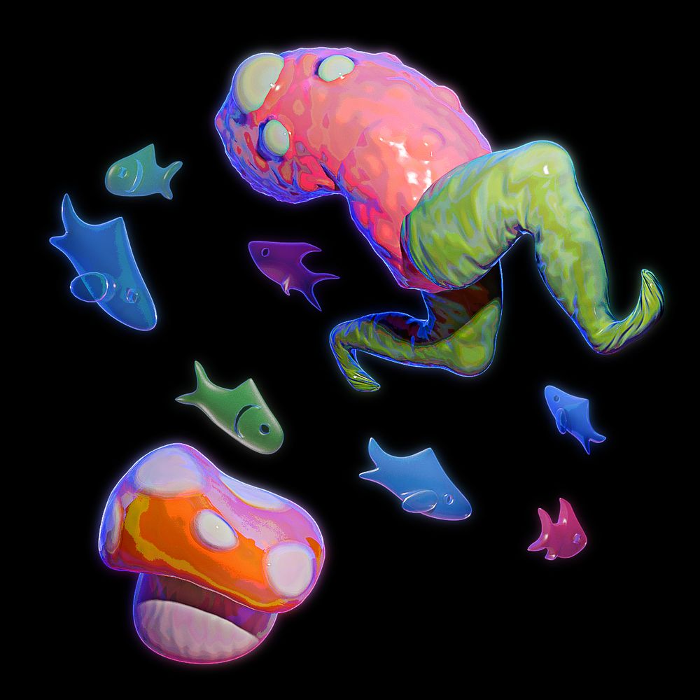 A 3D render of the player character from Mooncat, a game from the game UFO 50