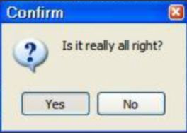 Is it really all right? 
