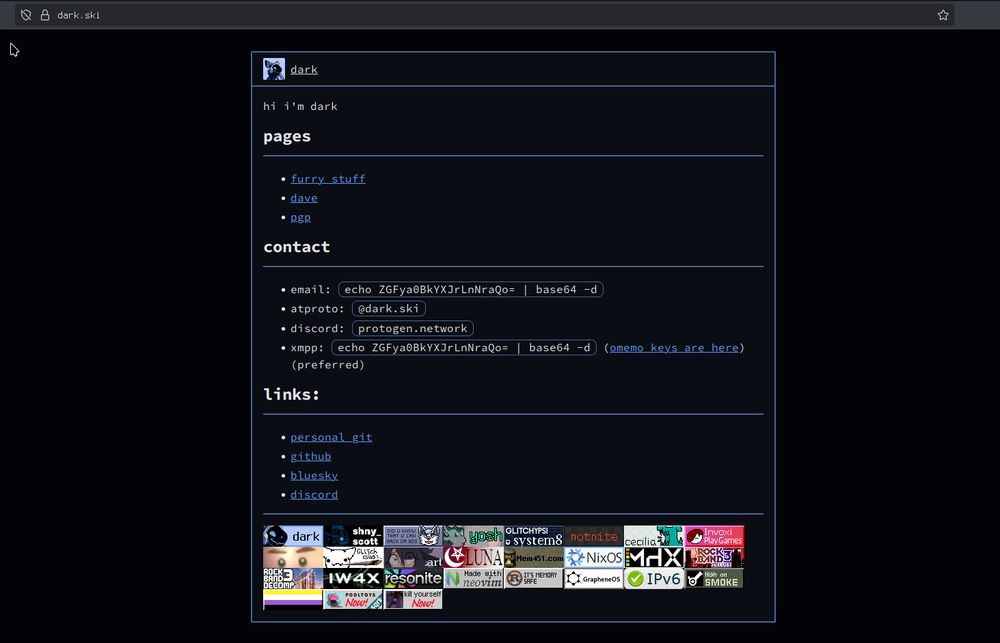 a screenshot of my redesigned website