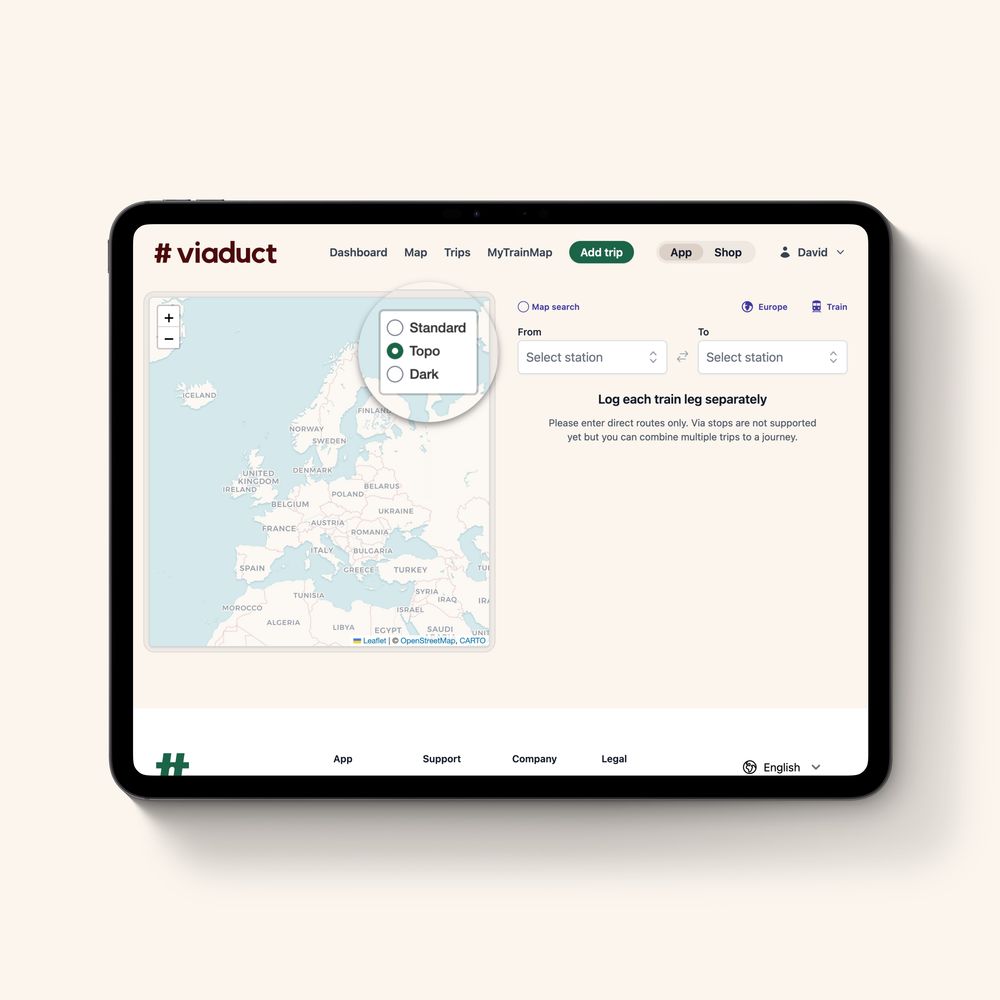 You can choose your map style directly on the map