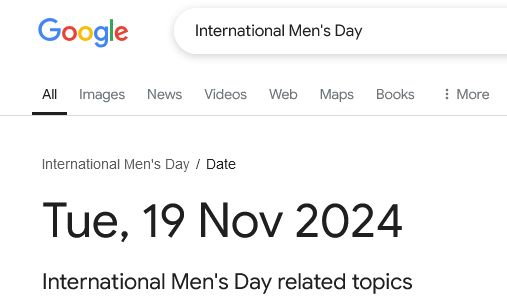 World Toilet Day and International Men's Day are on the same day