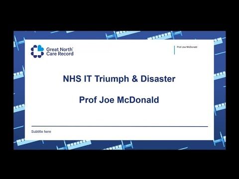 FCI Webinar - The Great North Care Record: Lessons of NPfIT Learned AND Applied