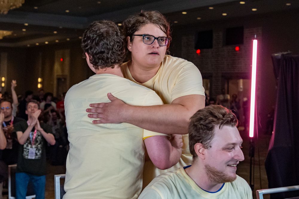 shovda hugging her teammate Thabeast721 
