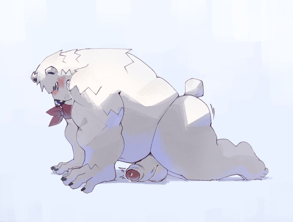 #7thart #furryart #fortnite polar patroller naked and hard on all fours thrusting his hips while really horny