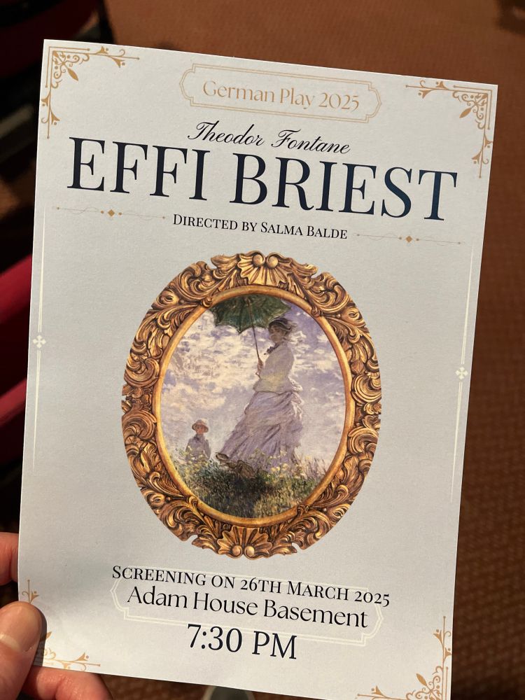 Cover of the play programme with details of the performance  