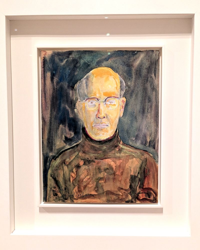 Beauford Delaney exhibit at the Drawing Center, NYC, through September 14, 2025.

 “Henry Miller,” by Beauford Delaney, c. 1967.