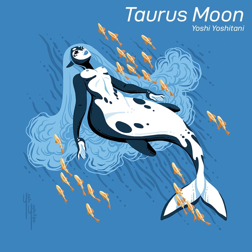 Taurus moon art by Yoshi Yoshitani
