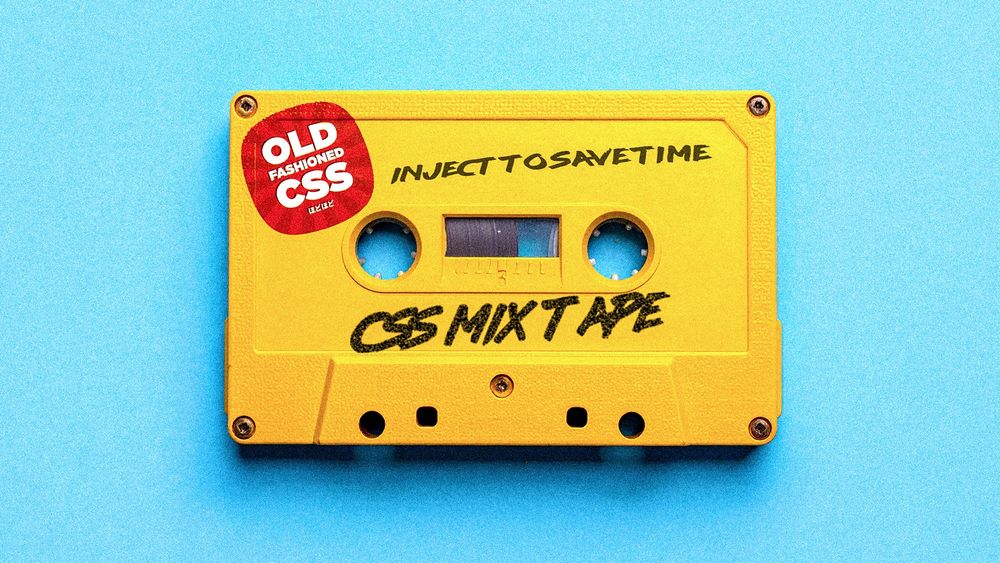 Old cassette tape that says CSS Mix Tape