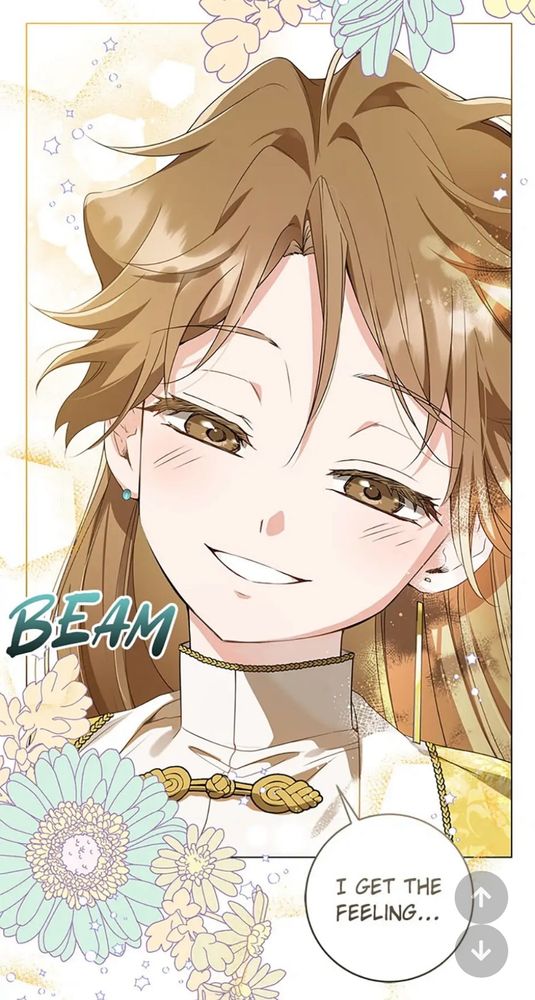 webtoon panel with young boy smiling and saying “I get the feeling…”