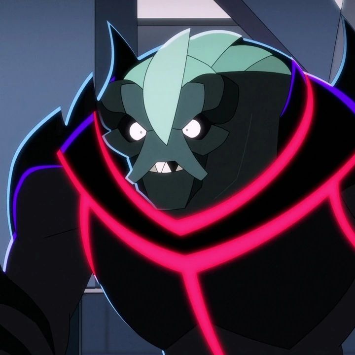 Star Trek: Lower Decks character K’ranch look on in disgust 
