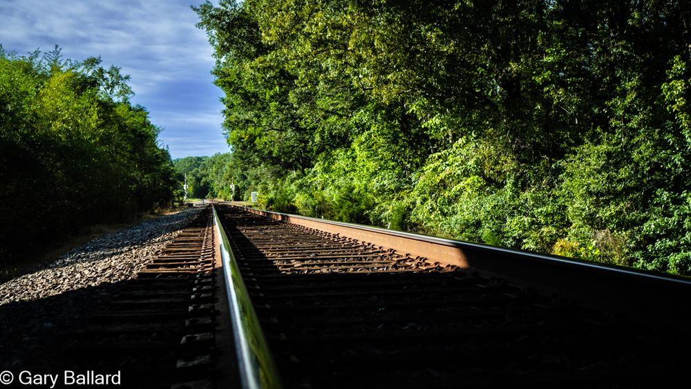 Railroad tracks in Clinton, Mississippi