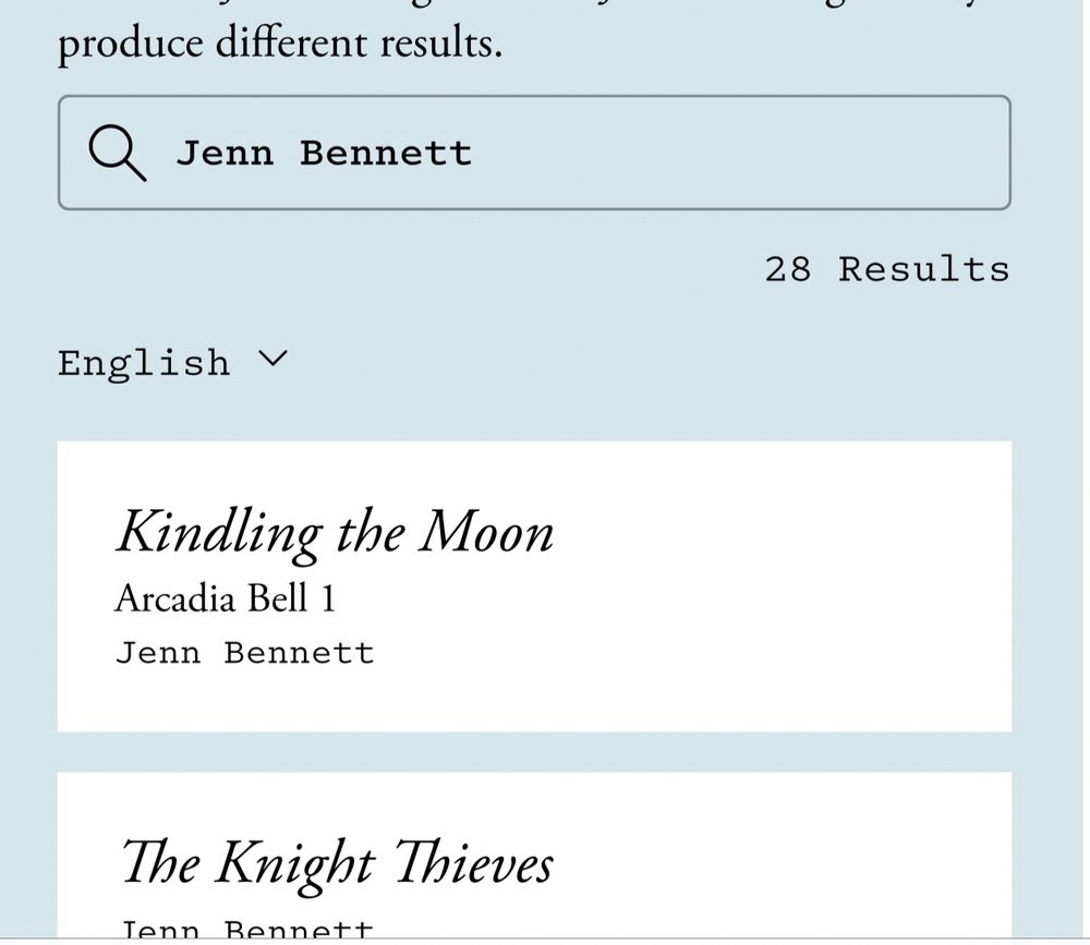 Screenshot of search function on LibGen that shows book titles illegally used to train Meta’s AI 