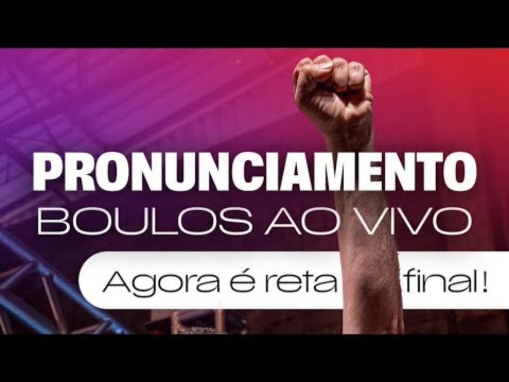 Pronunciamento | Boulos Ao Vivo na Reta Final