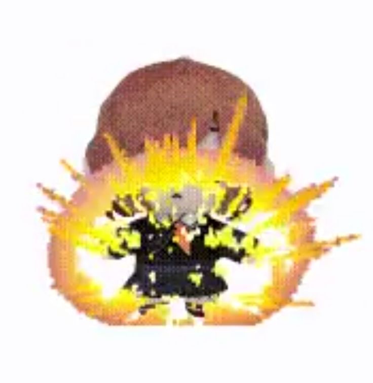 ena shinonome from the hit game project sekai exploding 
