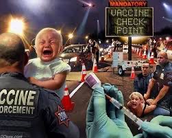 Baby at the forced vaccination point (this is a satire account please women don’t block me)