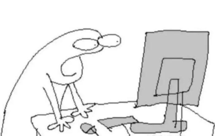 a guy going bonkers staring at his screen...in my mind this is me staring at the lore im working on rn since its been forever!!