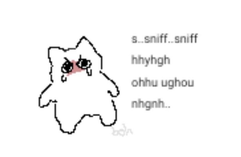 Little kitty sniffling and crying with love and joy i swears it