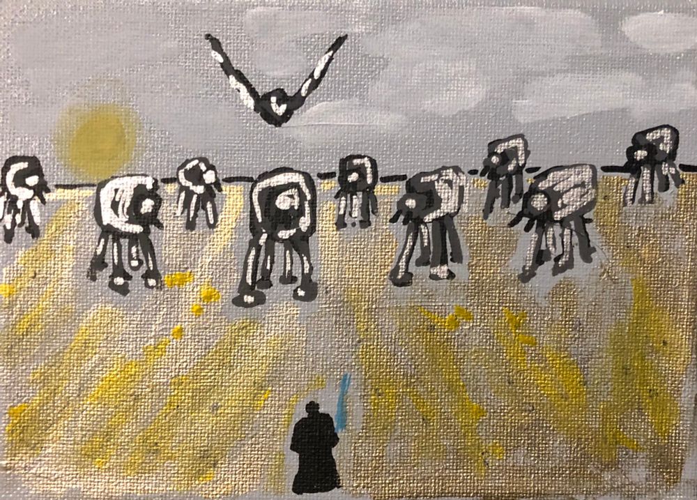 Javier Gonzalez
Not the Last
Acrylic on canvas
7”x5”