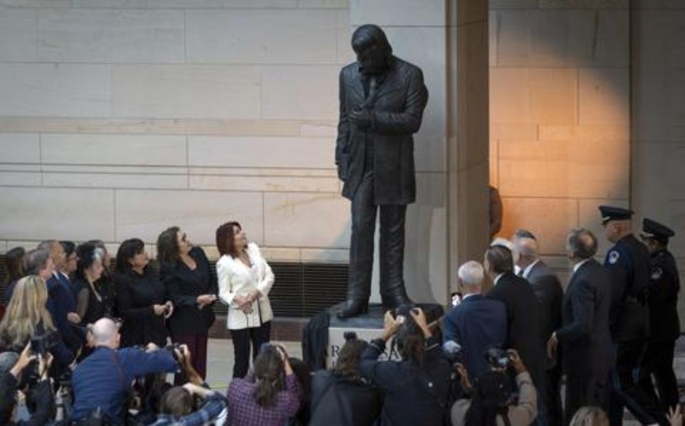 Hello, I’m Johnny Cash’s statue: A monument to the singer is unveiled at the US Capitol