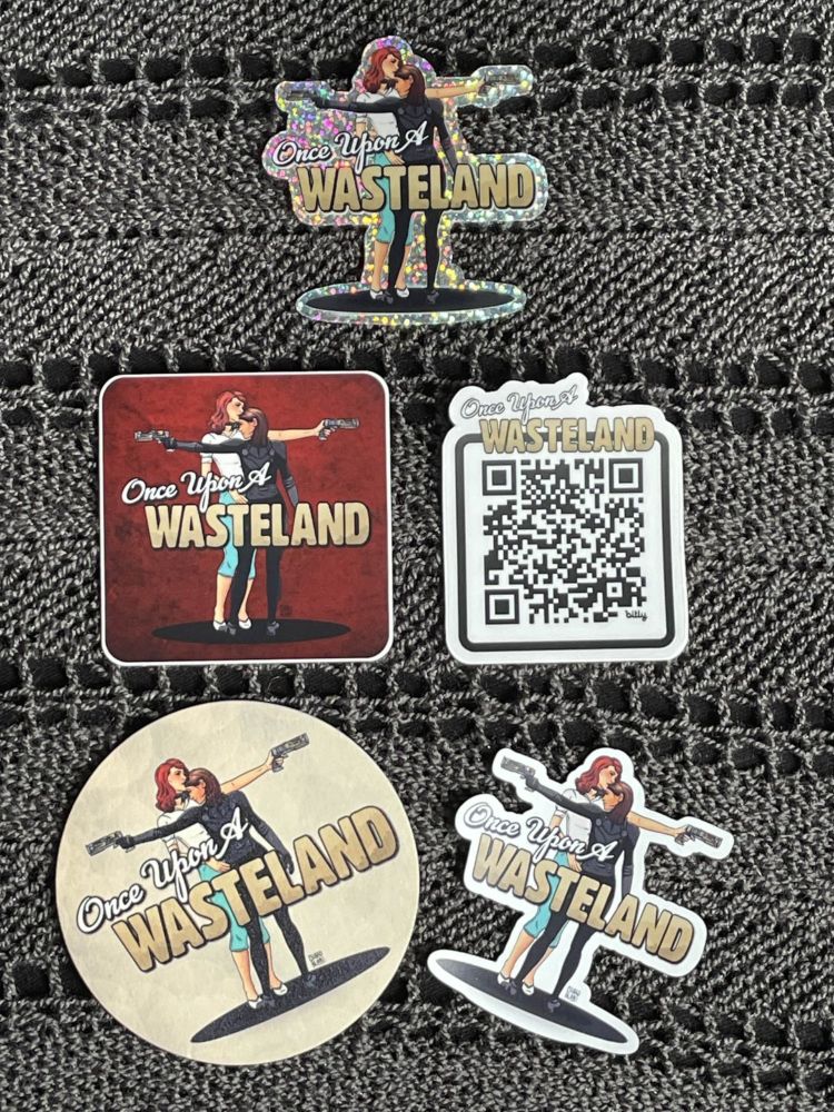 Once Upon a Wasteland Sticker & Coaster Set