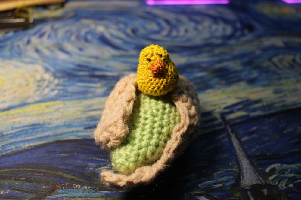 A Ducky on his Nut