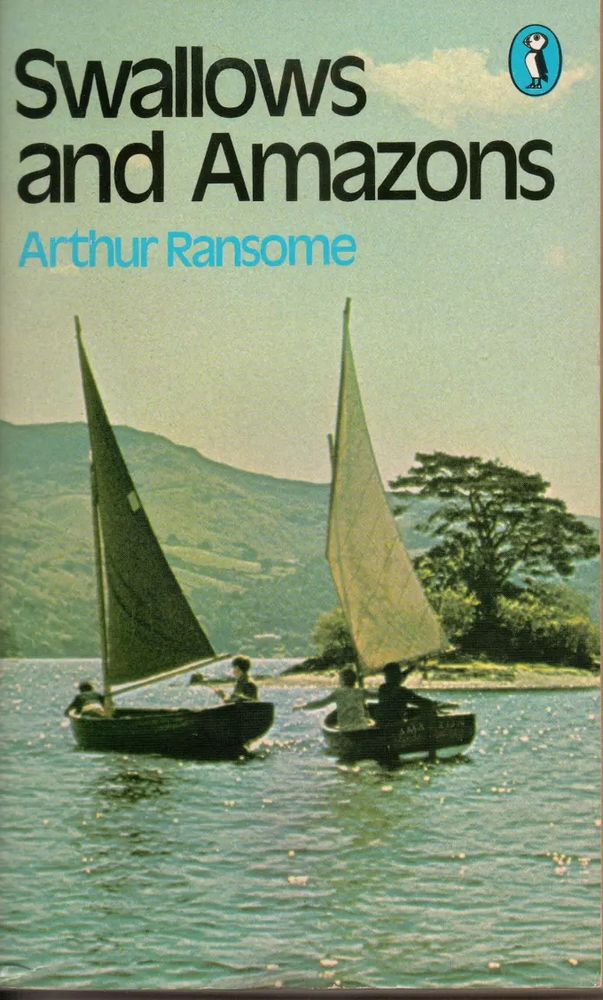 1979s paperback cover of Swallows and Amazons by Arthur Ransome 