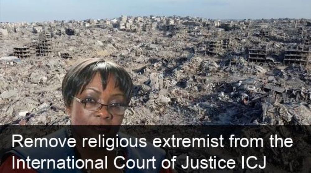It is vital to remove the Vice-President, Julia Sebutinde, from the Court. If you read this article in the Ugandan newspaper The Daily Monitor - see footnote [1], you will see that she publicly and as...