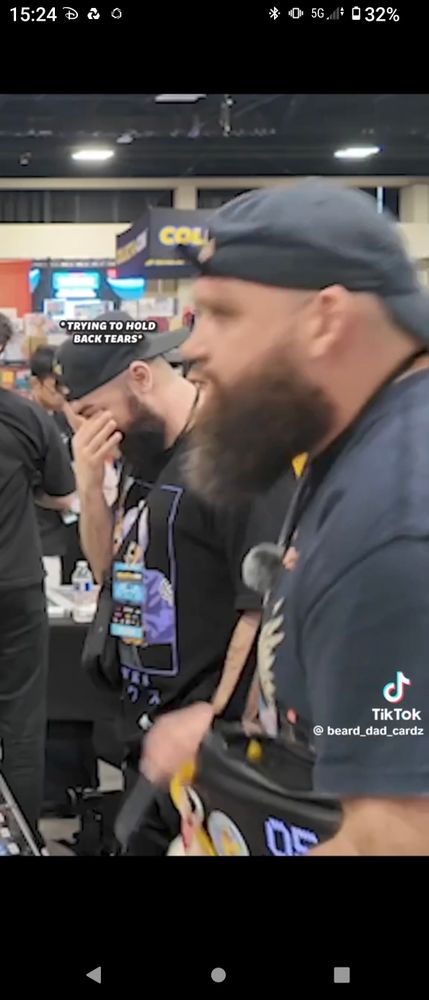 Close up from the video where the man in the background is 