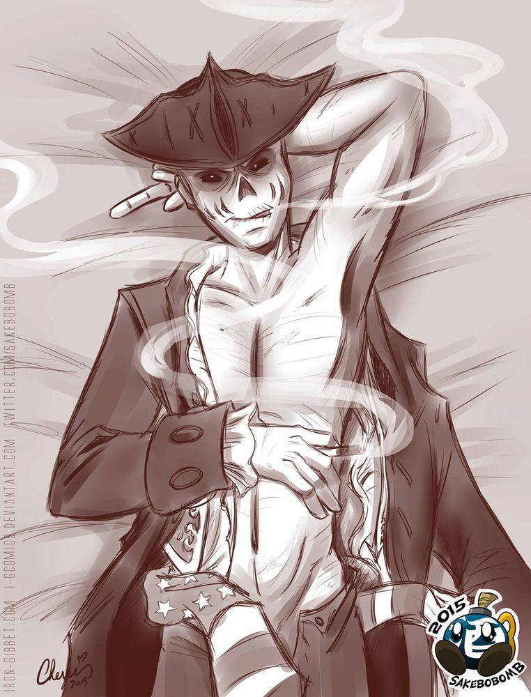 Hancock in a state of undress.