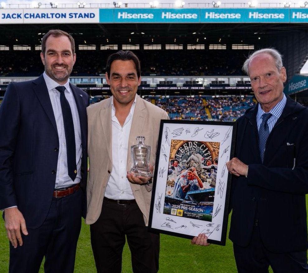 Reps from LUFC & Villarreal at Elland Road for the pre-season game on 03/08/25.