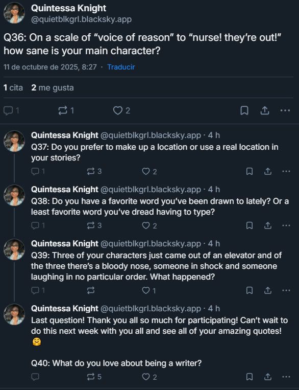questions for writers