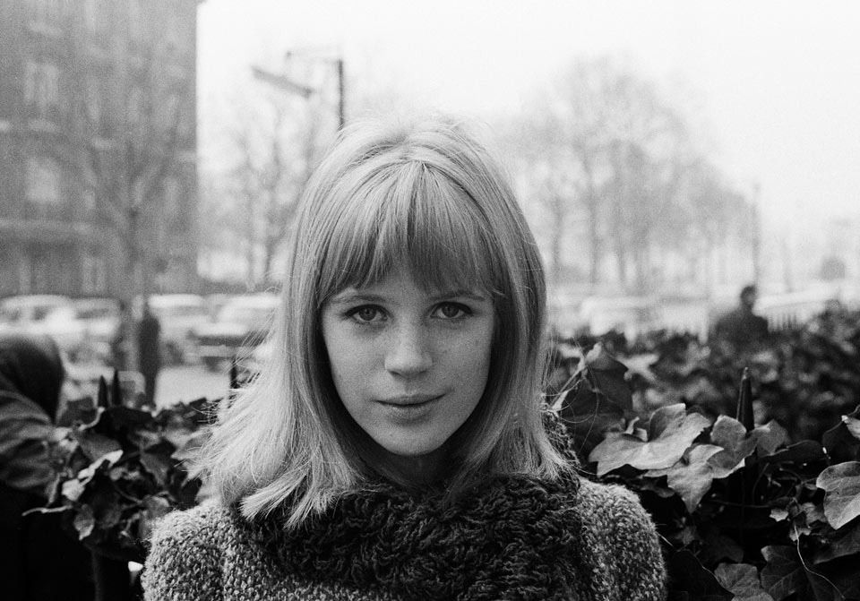 marianne faithful schwarzweiß mitte der 60er jahre.