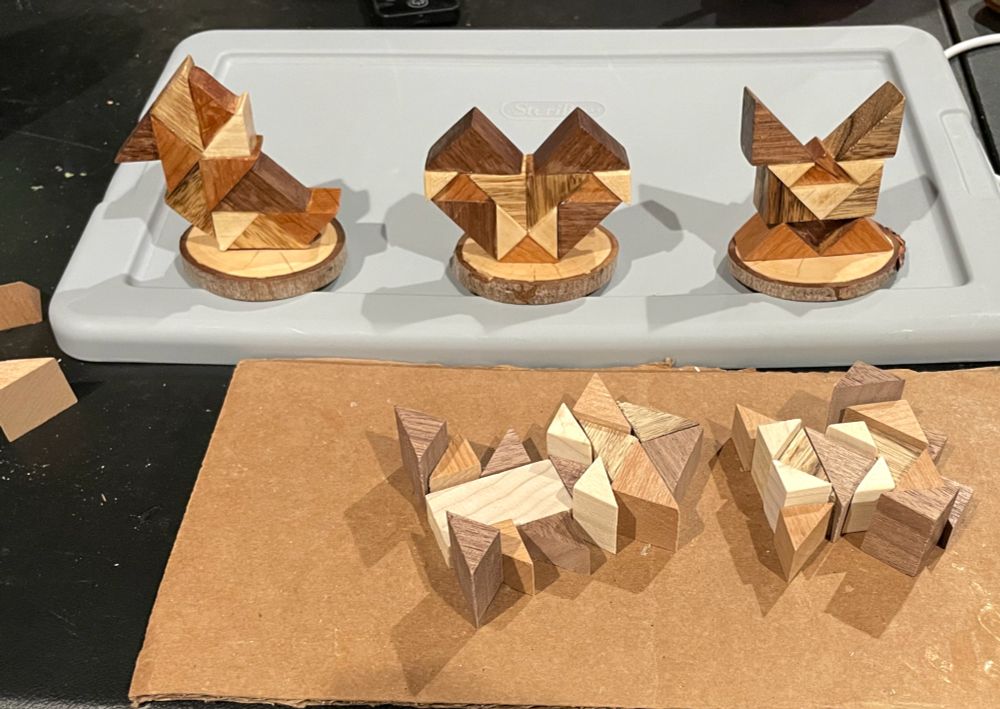 small wooden figurines