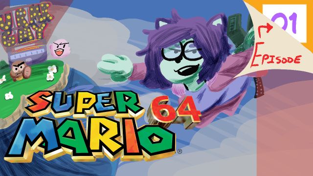 Maddblamma on the box art of Super Mario 64.