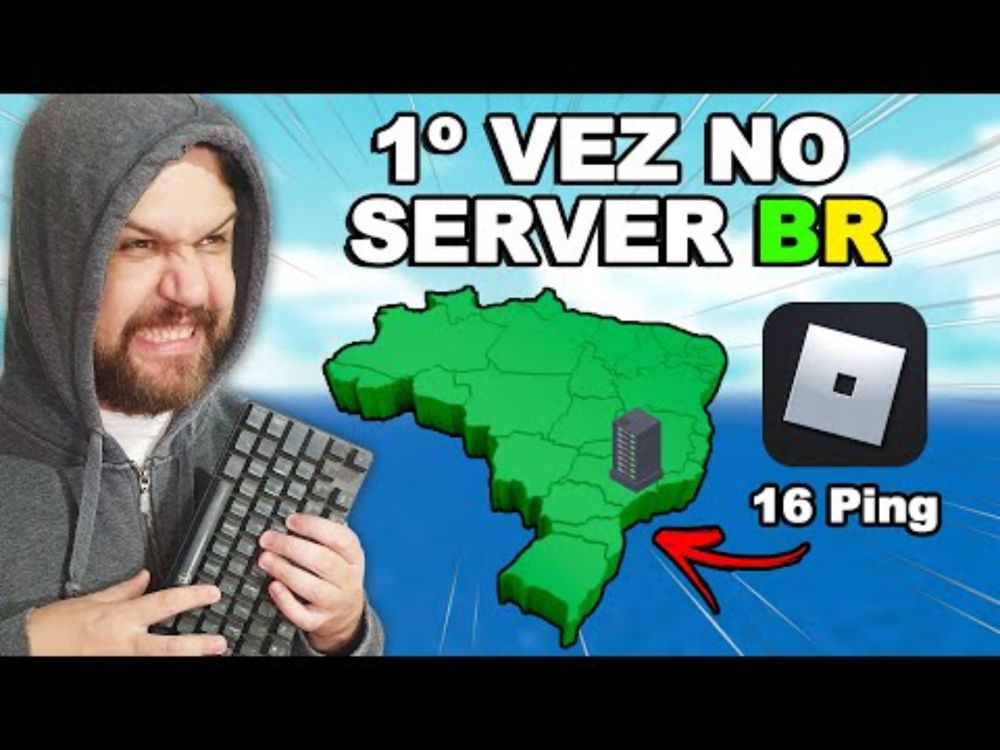 JOGANDO A 1º VEZ NO SERVIDOR BRASILEIRO DO ROBLOX