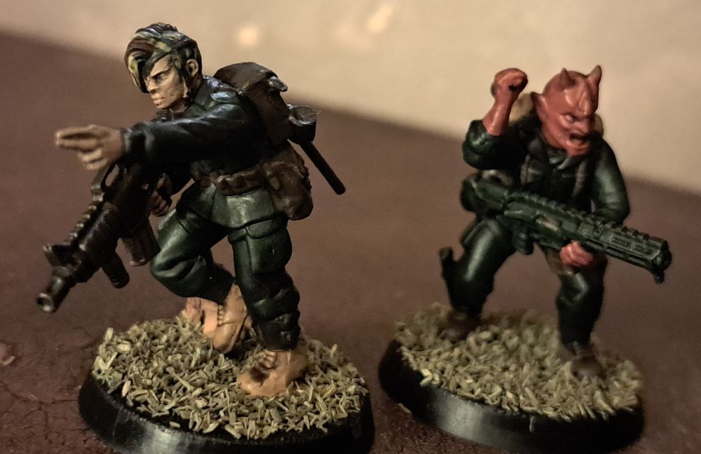 2 Mercenaries with assault rifles.