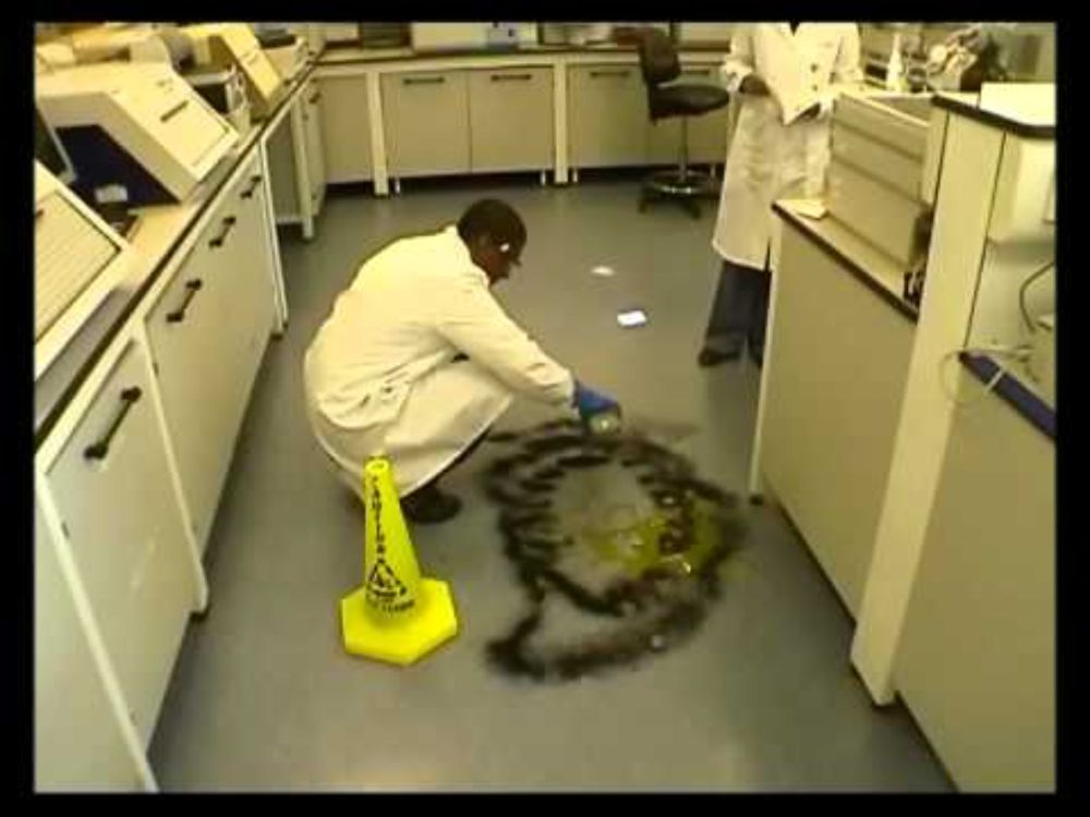 How to tackle a laboratory spillage.