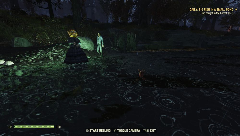 random scavenger looking at me aggressively and telling me to find another spot while I was trying to fish lol